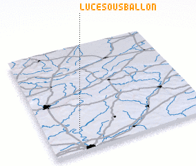3d view of Lucé-sous-Ballon