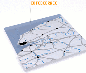 3d view of Côte de Grâce