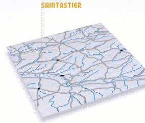 3d view of Saint-Astier