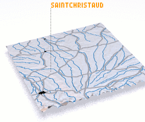 3d view of Saint-Christaud