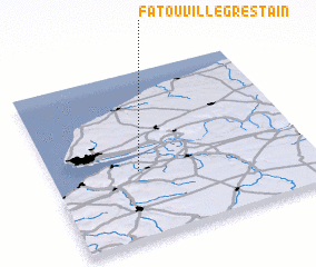 3d view of Fatouville-Grestain