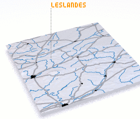 3d view of Les Landes