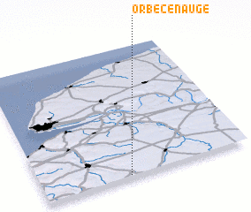 3d view of Orbec-en-Auge