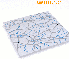 3d view of Lafitte-sur-Lot