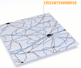 3d view of Crissay-sur-Manse