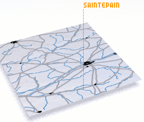 3d view of Saint-Épain