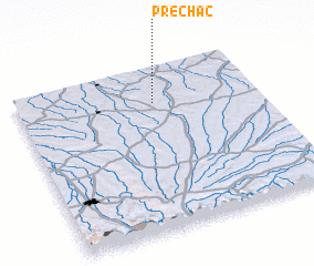 3d view of Préchac