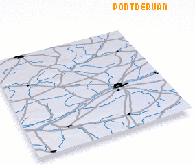 3d view of Pont-de-Ruan