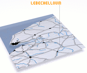 3d view of Le Bec-Hellouin