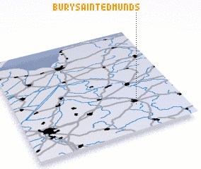 3d view of Bury Saint Edmunds