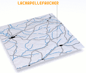 3d view of La Chapelle-Faucher