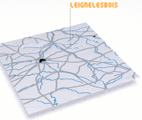 3d view of Leigné-les-Bois