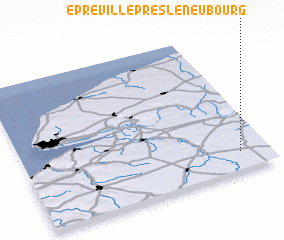 3d view of Épreville-près-le-Neubourg