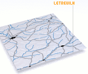 3d view of Le Treuilh