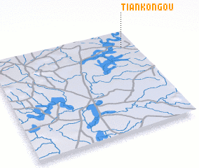 3d view of Tiankongou