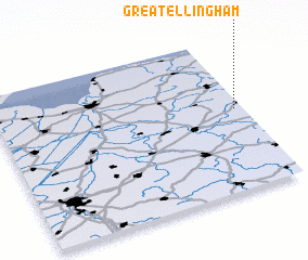 3d view of Great Ellingham