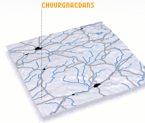 3d view of Chourgnac-dʼAns