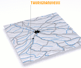 3d view of Taurignan-Vieux