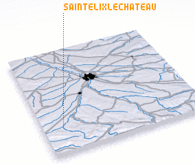 3d view of Saint-Élix-le-Château