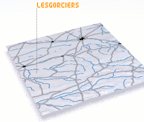 3d view of Les Gorciers