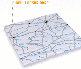 3d view of Châtillon-sur-Indre