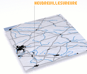 3d view of Heudreville-sur-Eure