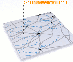 3d view of Châteauneuf-en-Thymerais