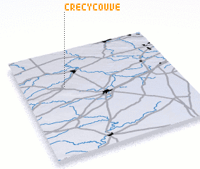 3d view of Crécy-Couvé