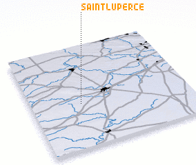 3d view of Saint-Luperce