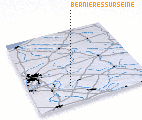 3d view of Bernières-sur-Seine