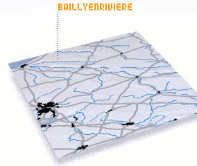 3d view of Bailly-en-Rivière