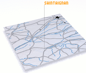 3d view of Saint-Aignan