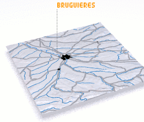 3d view of Bruguières