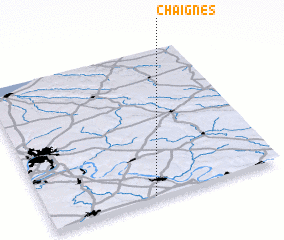 3d view of Chaignes