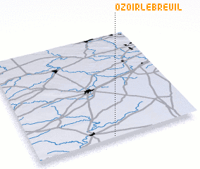 3d view of Ozoir-le-Breuil