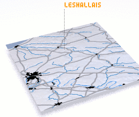 3d view of Les Hallais