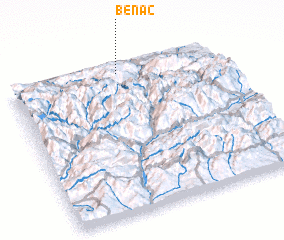 3d view of Bénac