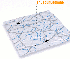 3d view of Sautour-le-Grand