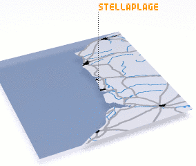 3d view of Stella-Plage