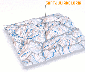 3d view of Sant Julià de Lòria