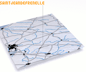 3d view of Saint-Jean-de-Frenelle