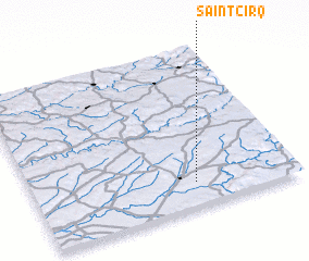 3d view of Saint-Cirq