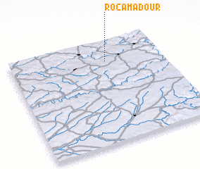 3d view of Rocamadour