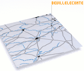 3d view of Béville-le-Comte