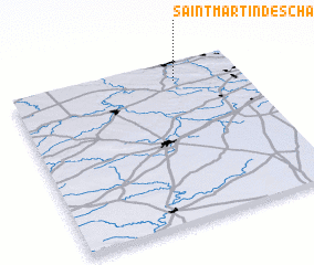 3d view of Saint-Martin-des-Champs