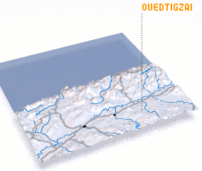 3d view of Oued Tʼigzâi