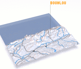 3d view of Bou Hlou