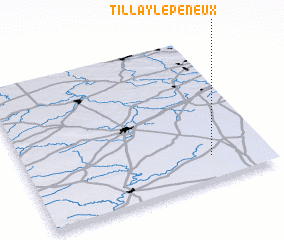 3d view of Tillay-le-Péneux