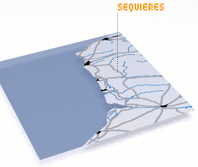 3d view of Séquières