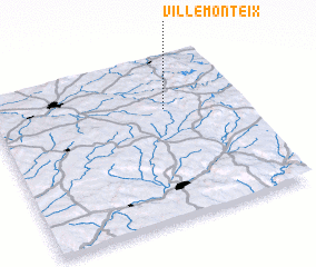 3d view of Villemonteix